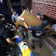 Soldiers clear out debris after waters drained from a banjiha in Seoul, Wednesday, Aug. 10, 2022